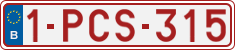 License plate of Belgium, Regular plates (2010)