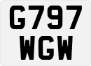 License plate of the United Kingdom, 1983 year system