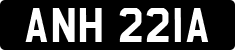 License plate of the United Kingdom, 1963 year system