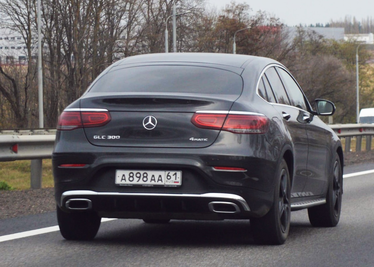 а 898 аа 61, Mercedes-Benz GLC-Klasse 1st gen Coupé (C253), facelift, 2019–2023