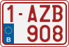 License plate of Belgium, Regular plates (2010)