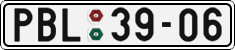 License plate of the Czech Republic, Cars (1960)