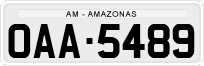 License plate of Brazil, Private owners (1990)