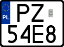 License plates of Poland, Special vehicles and motorcycles