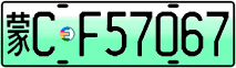 License plate of China, Electric vehicles