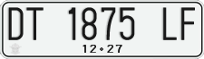 License plate of Indonesia, Regular plates