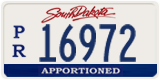 South Dakota, Apportioned (P/R 12345)