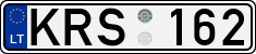 License plate of Lithuania, Cars