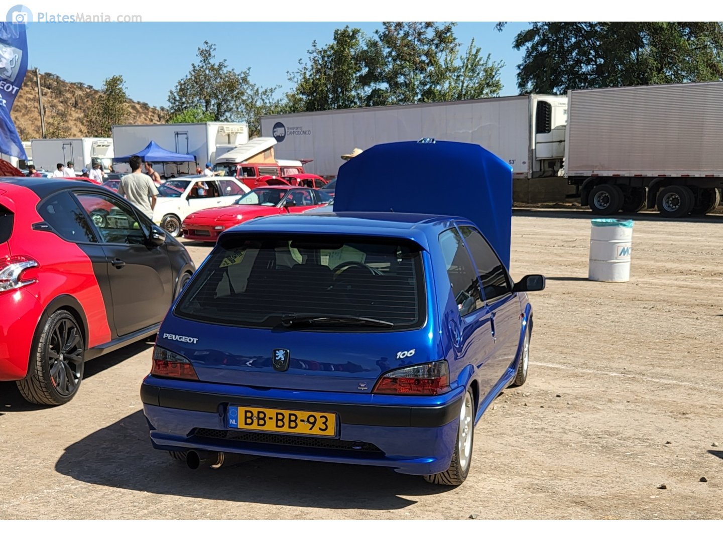 BB-BB-93, License plate without vehicle 