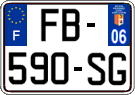 French license plate, SIV (ordinary)