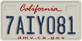 California, Passenger Car (1ABC234)