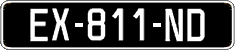 French license plate, SIV (oldtimers)