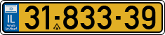 License plate of Israel, Regular plates