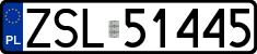 License plates of Poland, Regular car plates