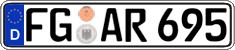 German license plate, Regular plates