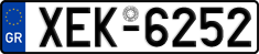 License plate of Greece, Cars