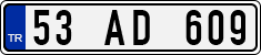 License plate of Turkey, Regular plates