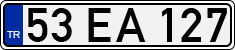 License plate of Turkey, Regular plates