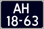 License plate of the Netherlands, Imported oldtimers (cars)