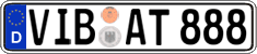 German license plate, Regular plates