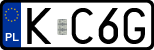 License plates of Poland, Regular car plates