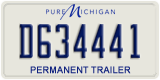 Michigan, Permanent Trailer (A123456)