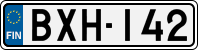 License plate of Finland, Cars