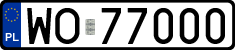 License plates of Poland, Regular car plates