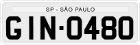 License plate of Brazil, Private owners (1990)