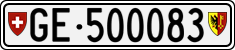 License plate of Switzerland, Cars
