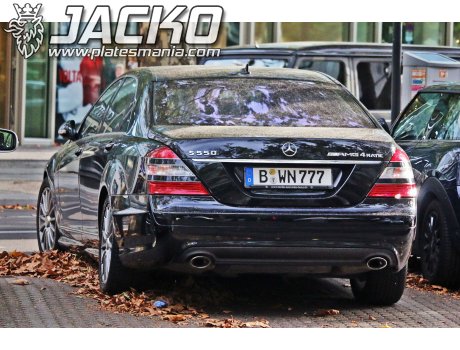 B WN 777, Mercedes-Benz S-Klasse