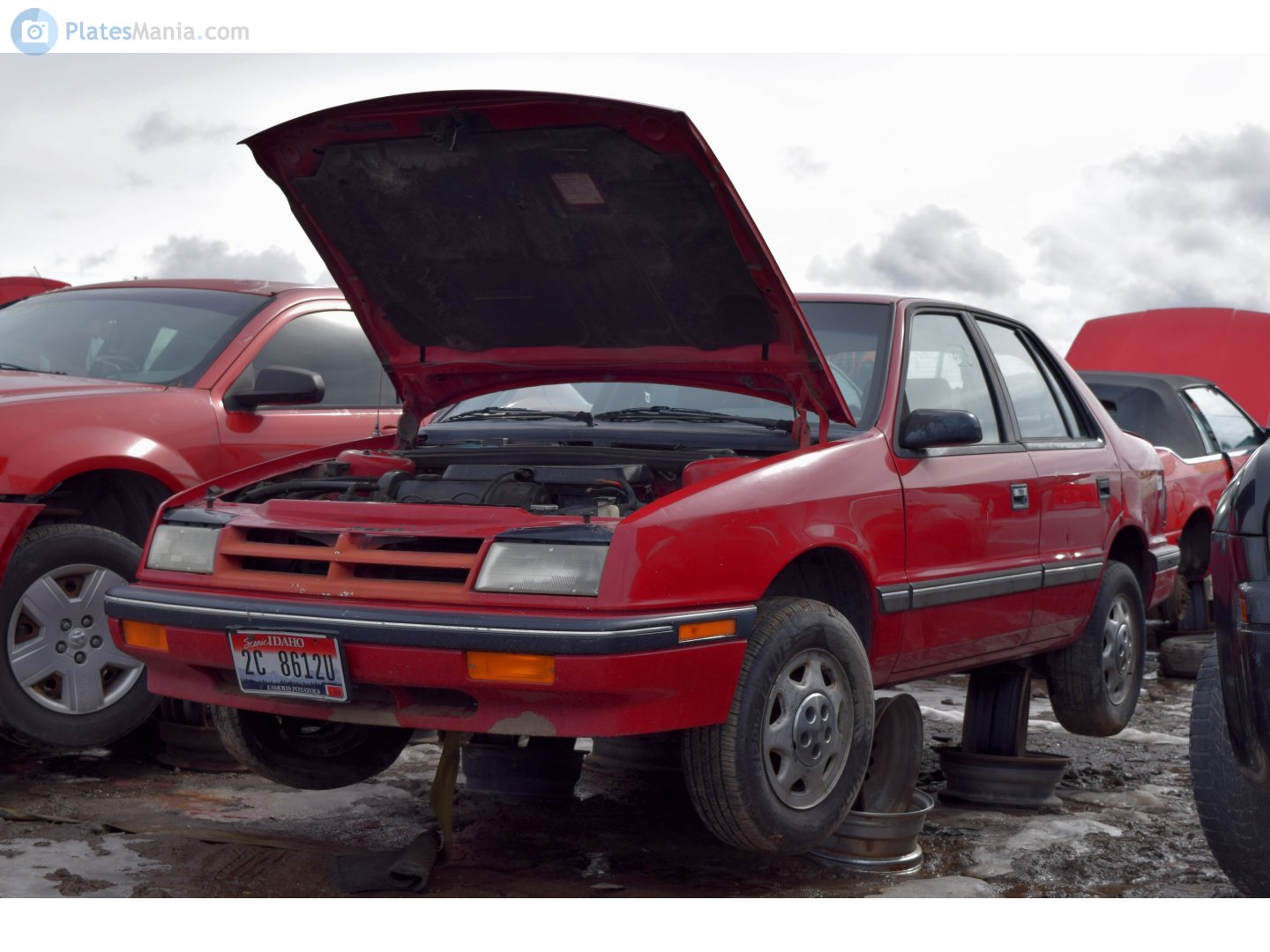 2C 8612U, Dodge Shadow 1st gen 4-door Sedan (44; P-body), facelift, 1988–1994