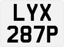 License plate of the United Kingdom, 1963 year system
