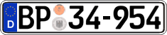 German license plate, Authorities and federal agencies