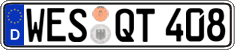German license plate, Regular plates