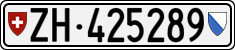 License plate of Switzerland, Cars