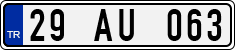 License plate of Turkey, Regular plates