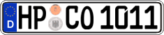 German license plate, Regular plates