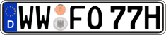 German license plate, Plates for oldtimers (type 