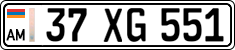 License plate of Armenia, Private owners