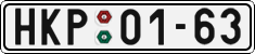 License plate of the Czech Republic, Cars (1960)