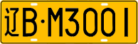License plate of China, Trucks and buses