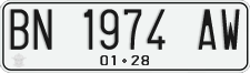 License plate of Indonesia, Regular plates