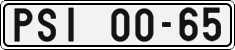 License plate of the Czech Republic, Cars (1960)