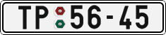 License plate of the Czech Republic, Cars (1960)
