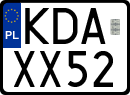 License plates of Poland, Special vehicles and motorcycles