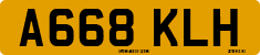 License plate of the United Kingdom, 1983 year system