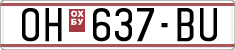 License plate of North Macedonia, Regular plates (1993)