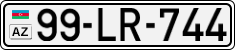 License plate of Azerbaijan, Cars