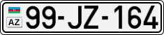 License plate of Azerbaijan, Cars